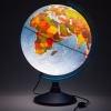 Глобус политический/физический (диаметр 250 мм, с подсветкой) "Globen"