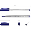Ручка "Erich Krause" 37052 "Ultra Glide U-11" синяя