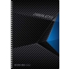 Тетрадь на спирали 80 л.A4 клетка Хатбер Carbon style (лак)